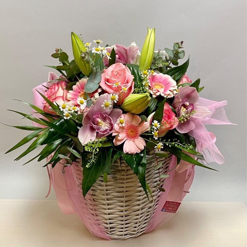 Σύνθεση σε καλάθι για γεννητούρια